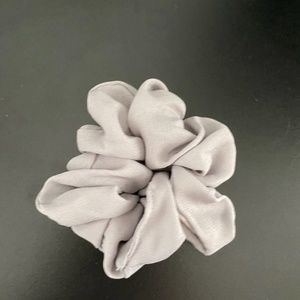 grey scrunchie